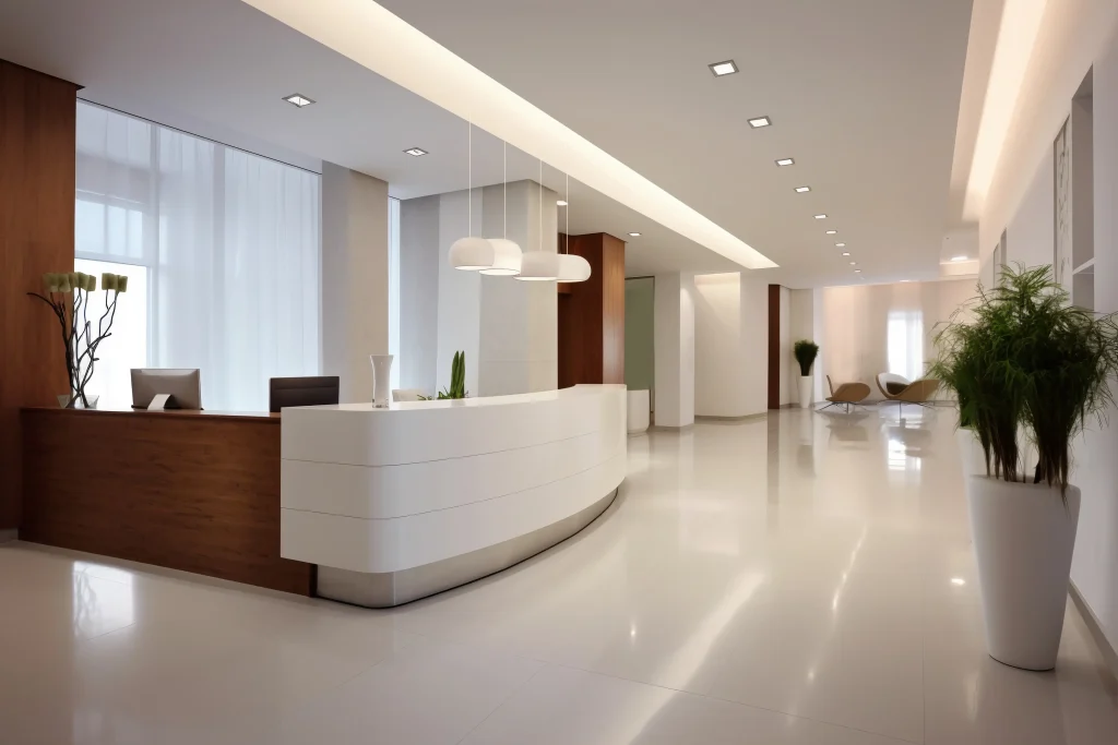 Reprotec fertility clinic interior — modern facilities in Cartagena, Colombia